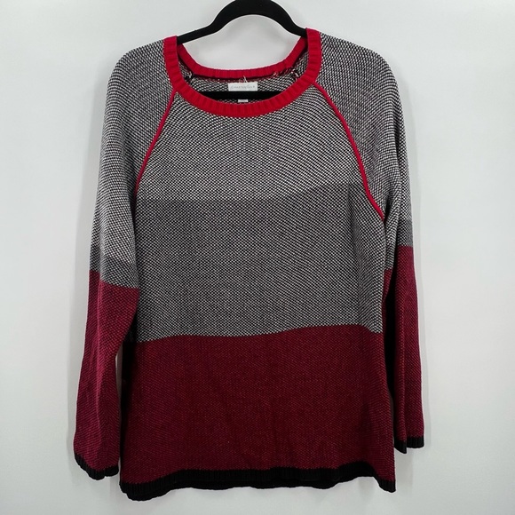 Charter Club Sweaters - Charter Club Sweater Ladies Black -Red-White Colors Large